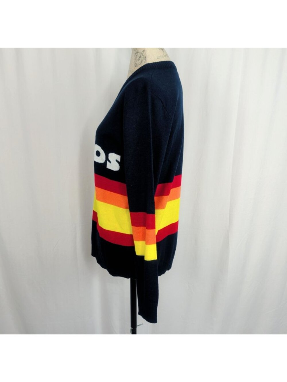 Vintage Houston Astros Sweater Large Blue Cooperstown - Picture 4 of 9